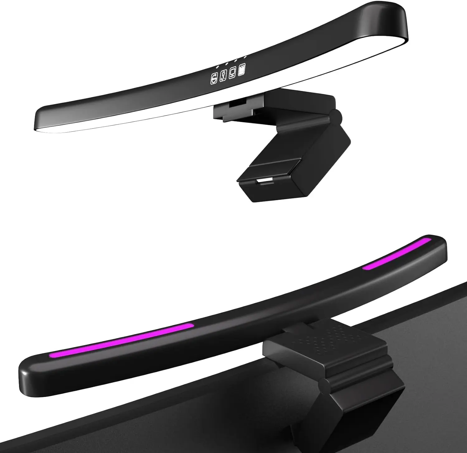 Gaming Monitor Curved - شريط إضاءة منحني مع مصباح شاشة