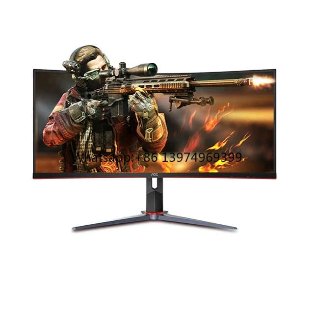 Gaming Monitor Curved - شاشة AOC CU34G2X مقاس 34 بوصة