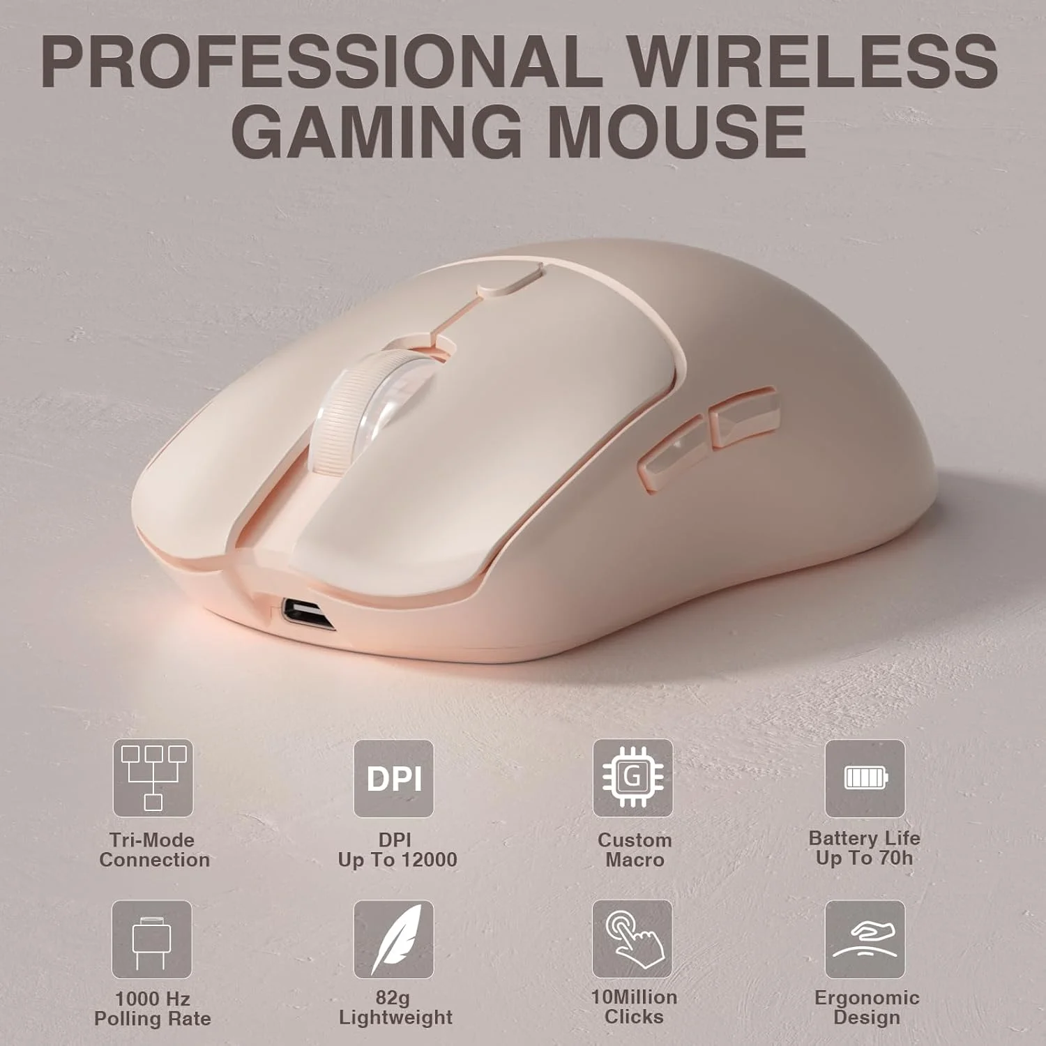 Esports Wireless Gaming Mouse - فأرة ألعاب لاسلكية ثلاثية الأوضاع AULA