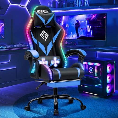 Rgb Gaming Chair - كرسي ألعاب RGB مع خاصية التدليك