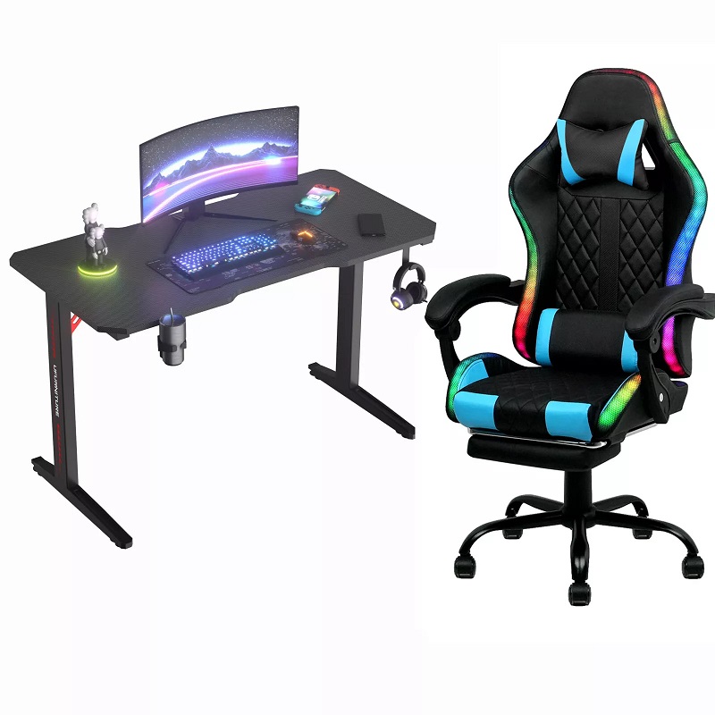 Rgb Gaming Chair - الجملة طاولات وكراسي مريحة سوداء مجموعة