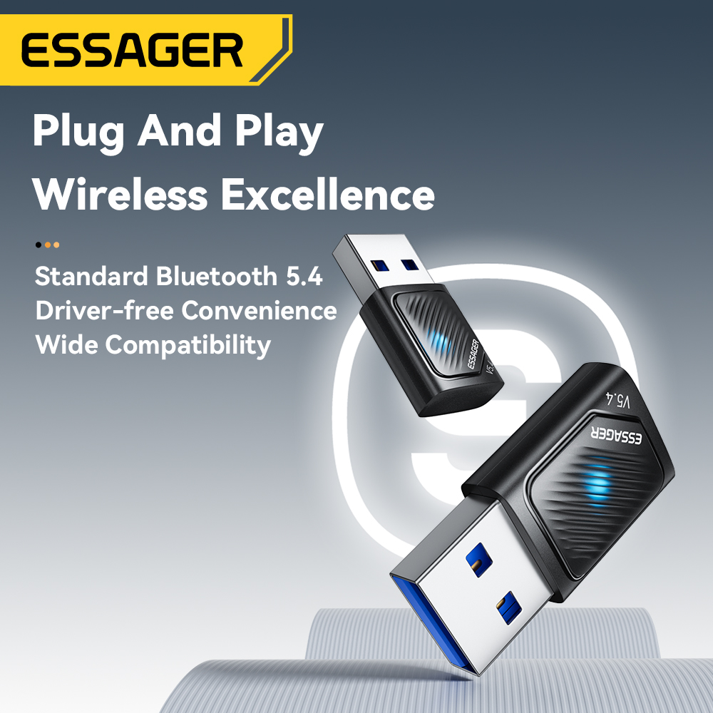 Esports Wireless Gaming Mouse - Essager USB بلوتوث 5.4 محول جهاز
