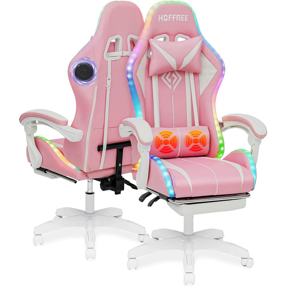 Rgb Gaming Chair - كرسي ألعاب مريح بتقنية البلوتوث مع