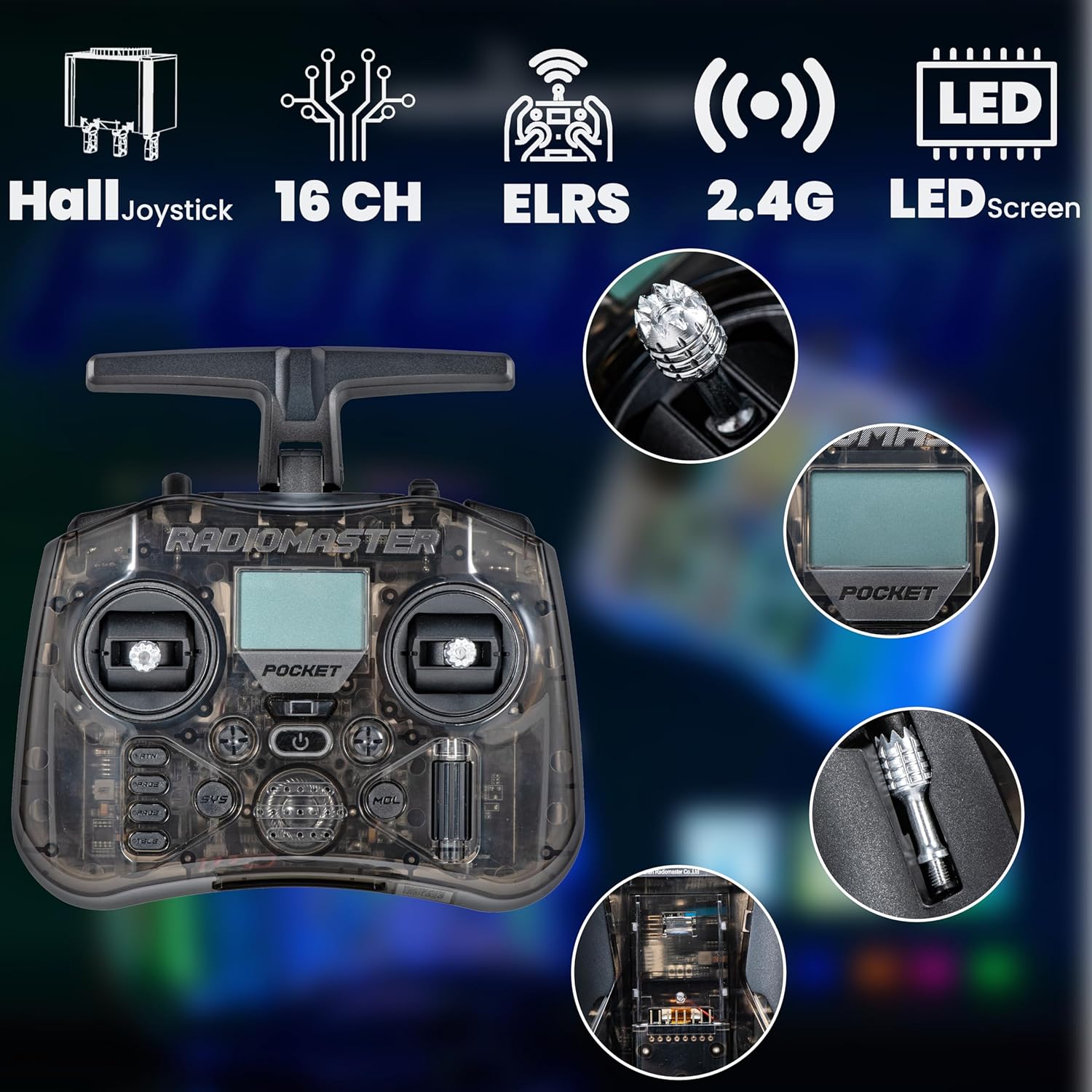 جهاز تحكم لاسلكي RadioMaster P - مراجعة Controller Analog Stick وسعره