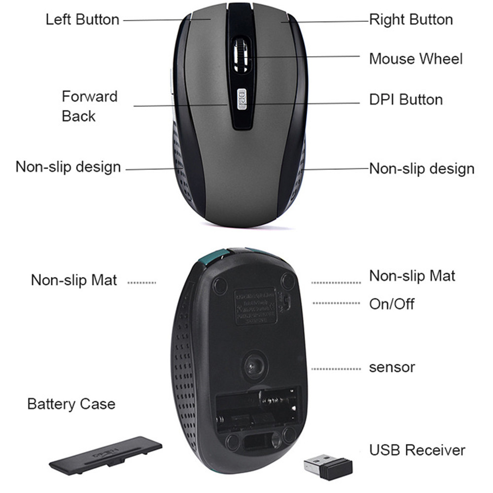 ماوس لاسلكي ماوس صامت 2.4G ماو - مراجعة Esports Wireless Gaming Mouse وسعره