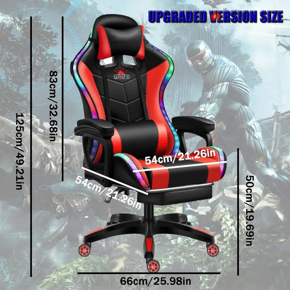 كرسي ألعاب مريح بظهر عالي مع إ - مراجعة Rgb Gaming Chair وسعره