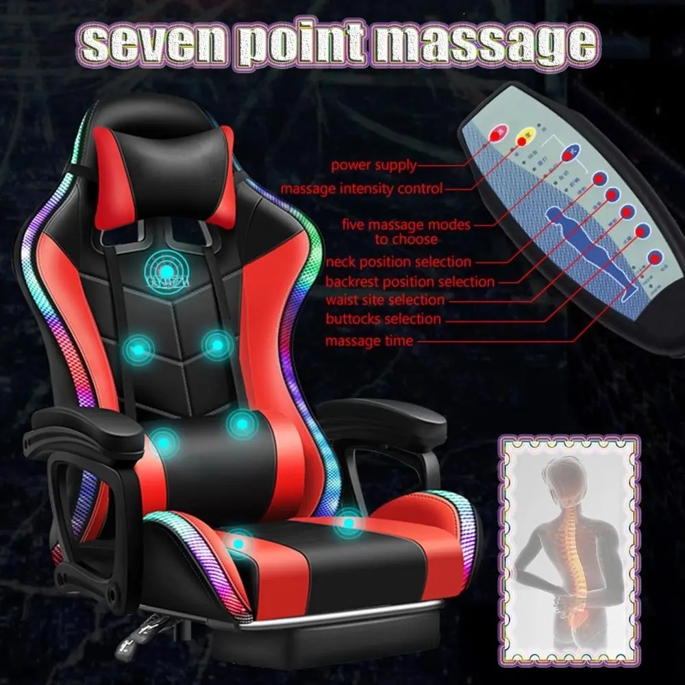 كرسي ألعاب مريح بظهر عالي مع إ - مراجعة Rgb Gaming Chair وسعره