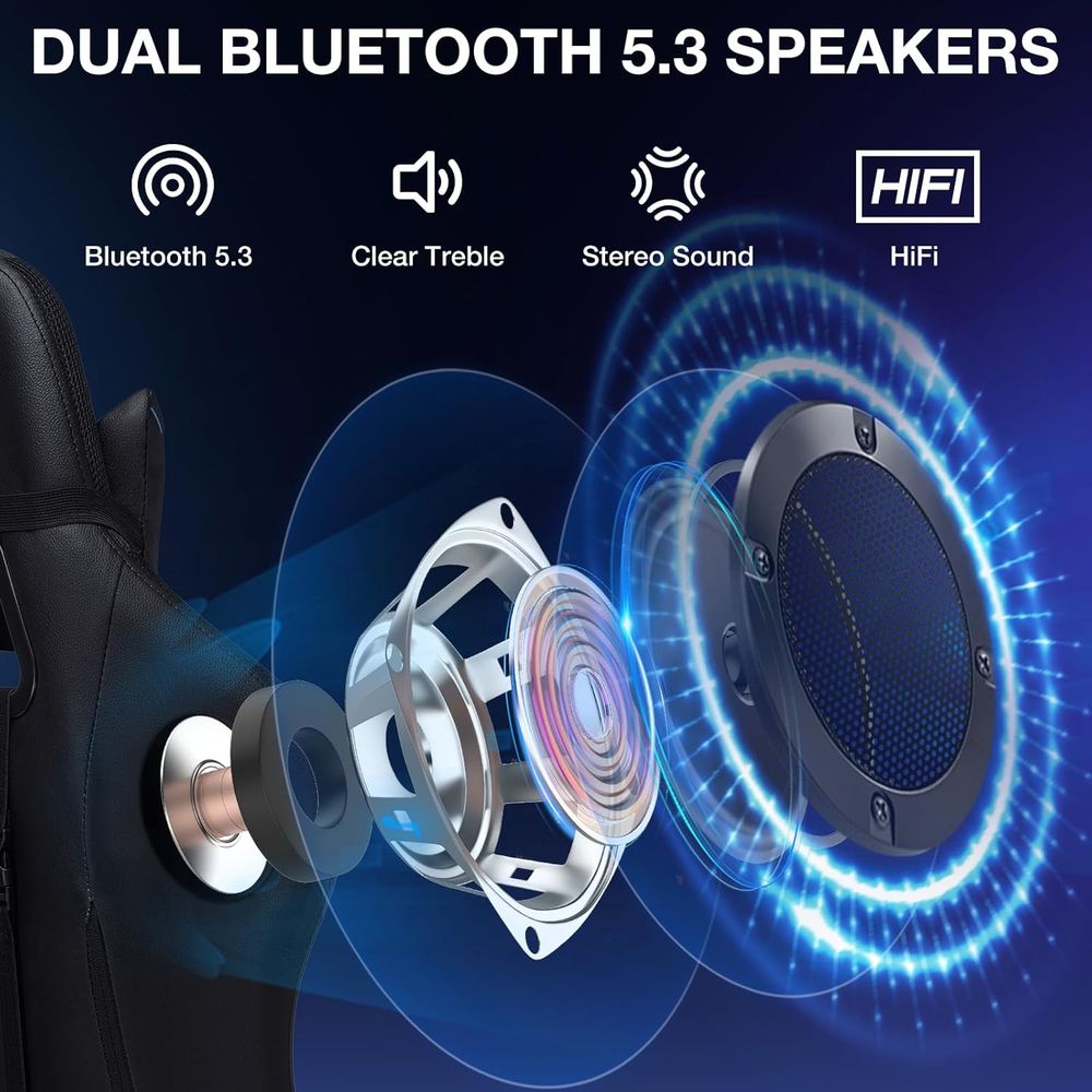 كرسي ألعاب RGB مع سماعات بلوتو - مراجعة Rgb Gaming Chair وسعره