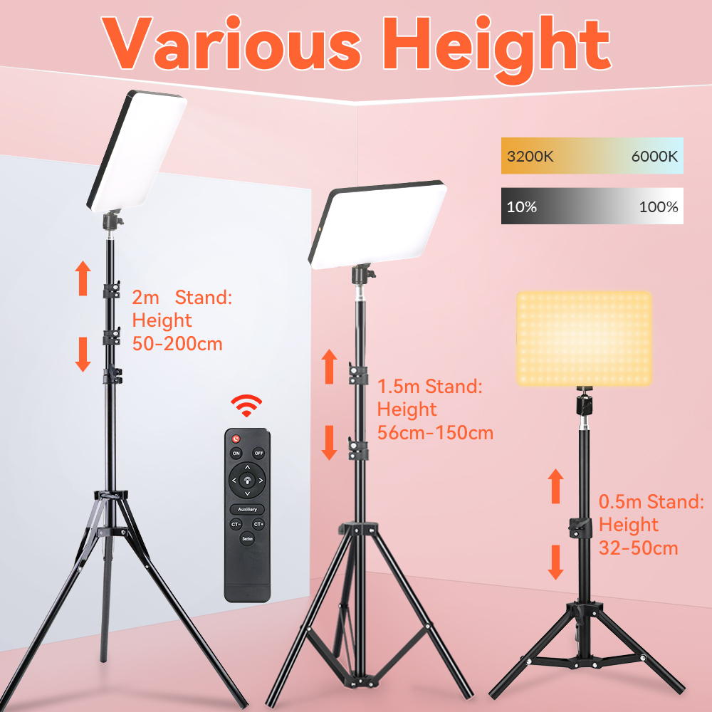 LED الفيديو ضوء صور استوديو أط - مراجعة Led Light Panel Stream وسعره