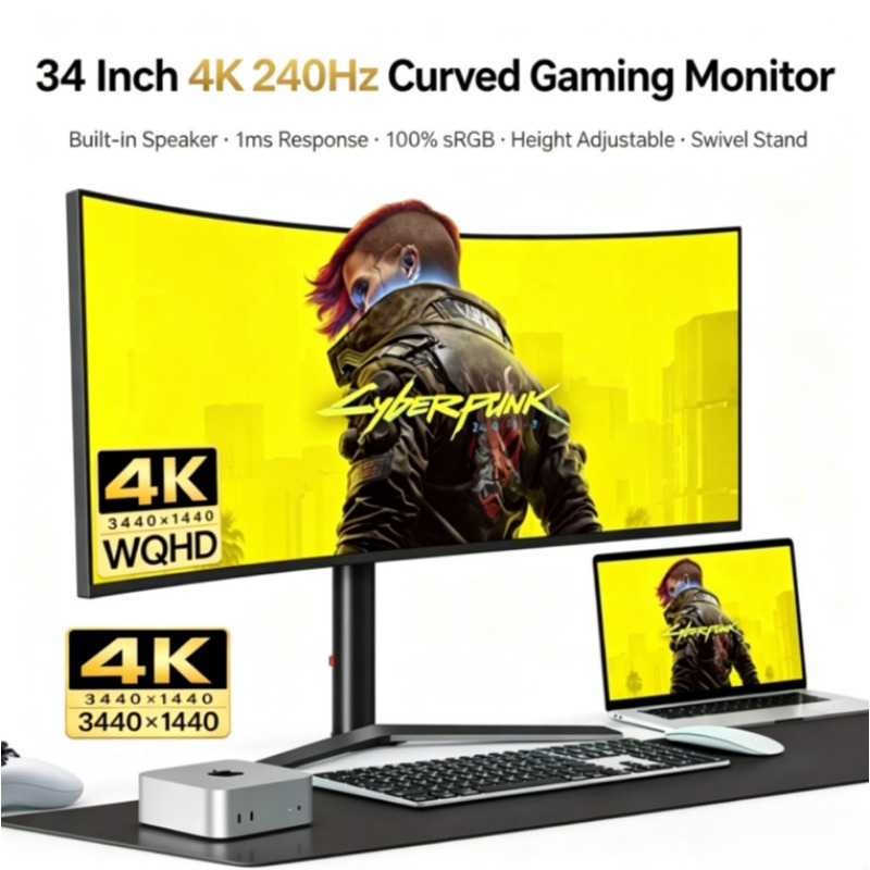 شاشة ألعاب إلكترونية منحنية مق - مراجعة Gaming Monitor Curved وسعره