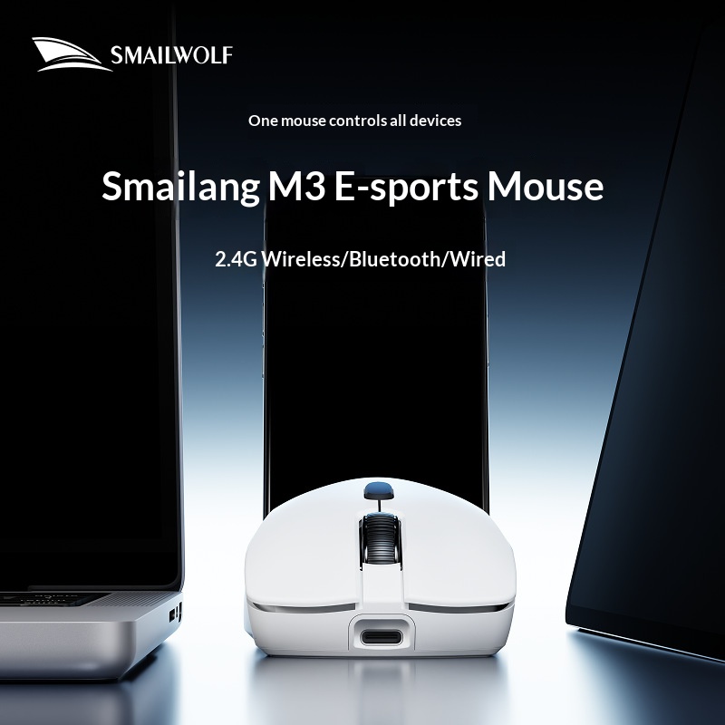 ماوس SMAILWOLF M3 PRO لاسلكي ب - مراجعة Esports Gaming Mouse Wireless وسعره