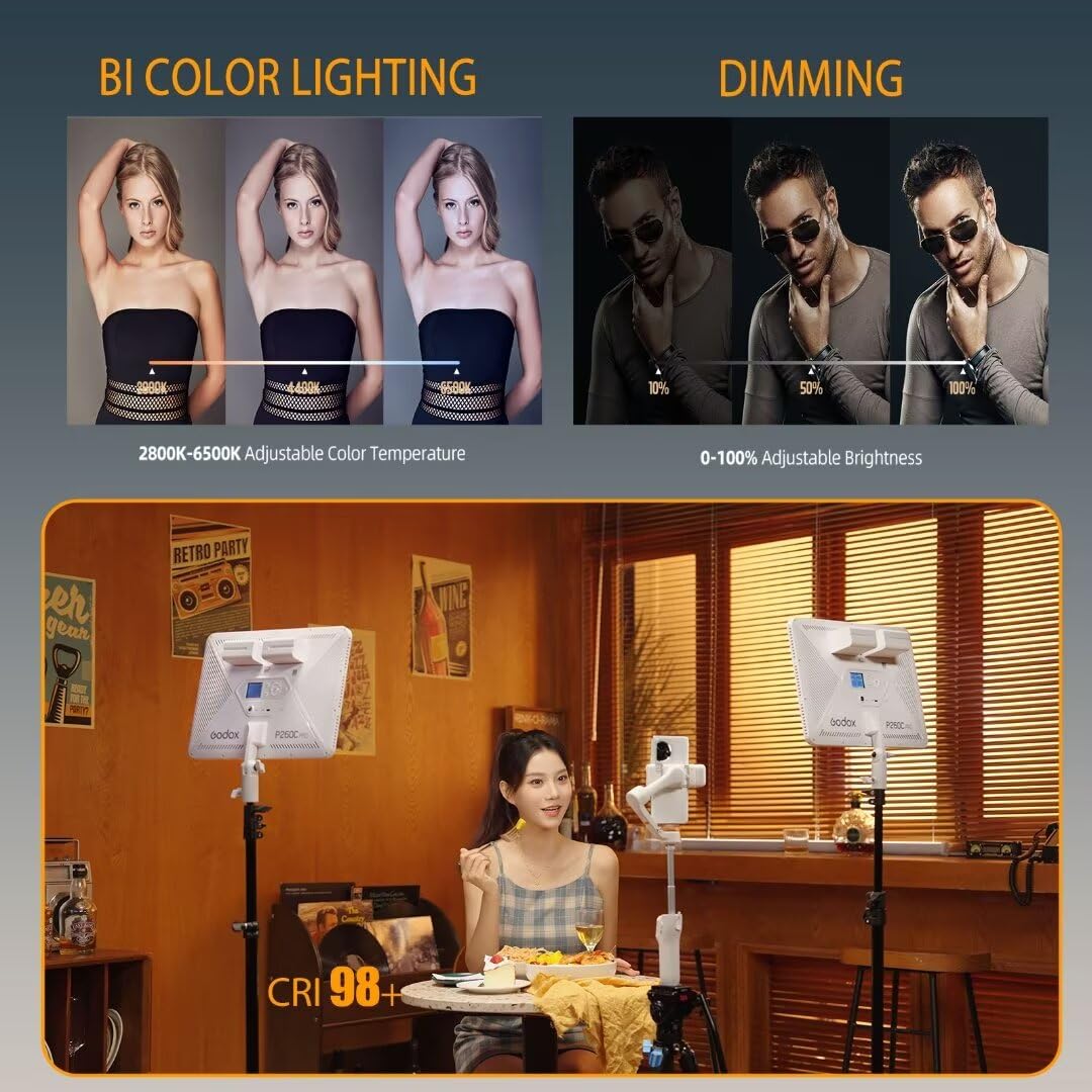 Godox P260C Pro LED لوحة إضاءة - مراجعة Led Light Panel Stream وسعره