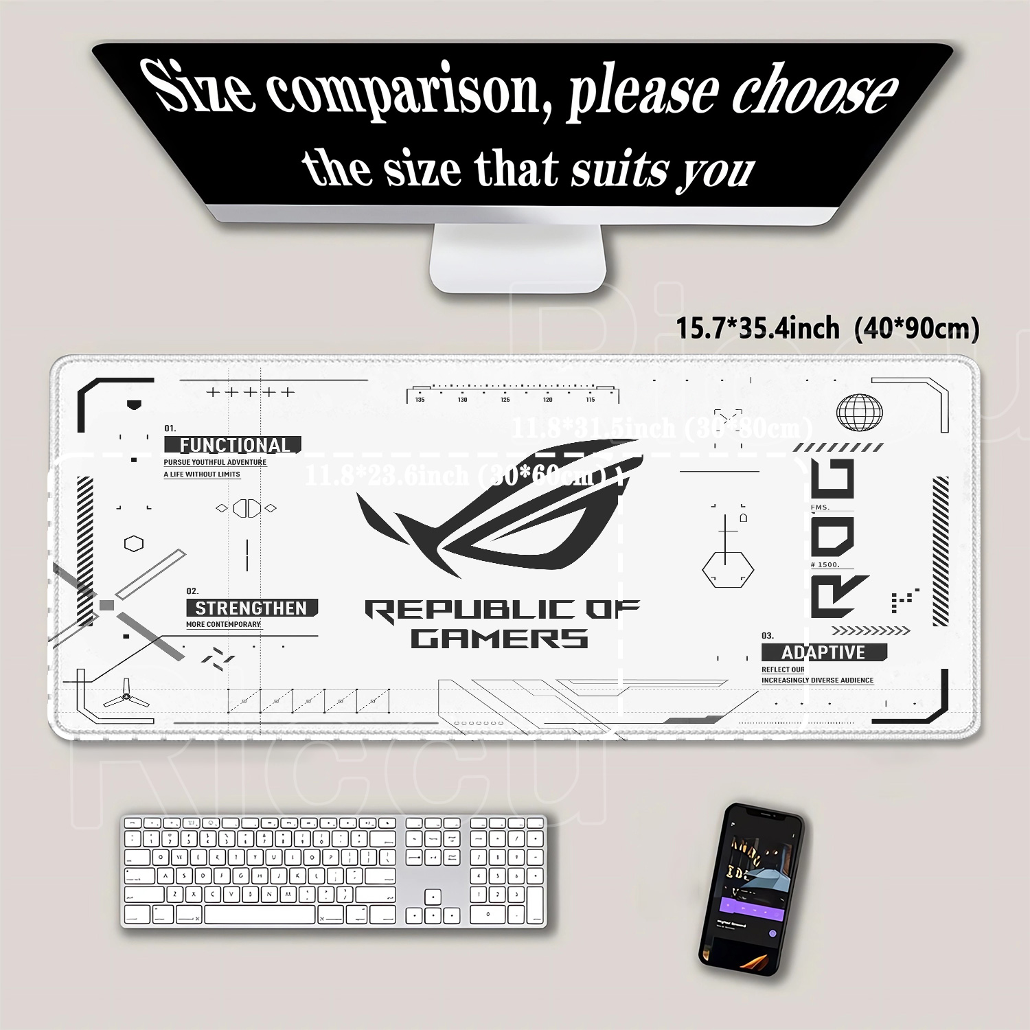 لوحة ماوس كبيرة للألعاب من R-R - مراجعة Esports Gaming Keyboard And Mouse وسعره