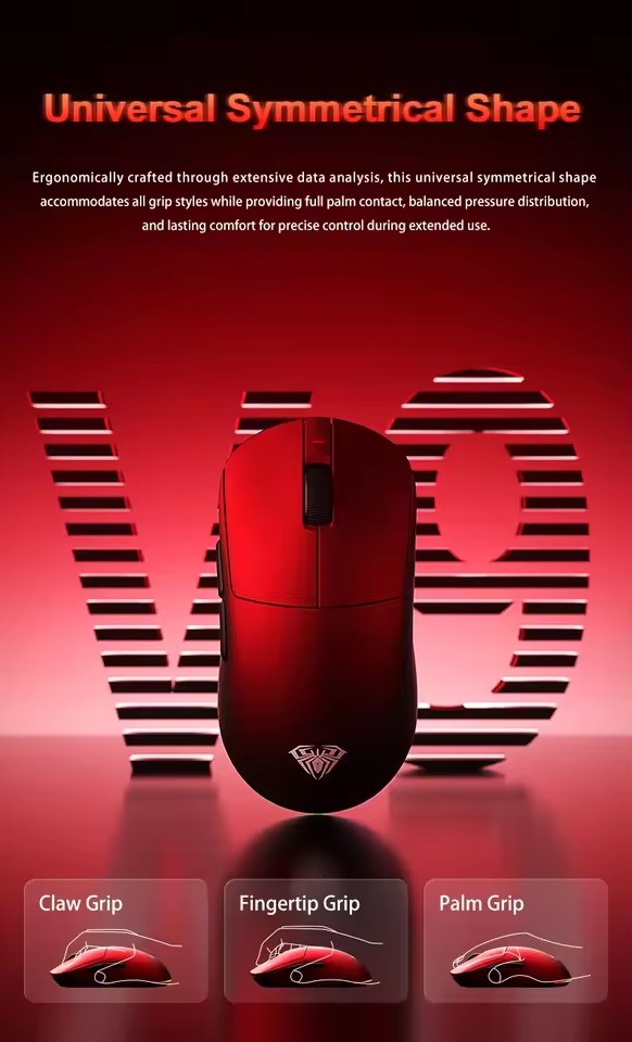 ماوس AULA V9 Ultra اللاسلكي ثل - مراجعة Esports Gaming Mouse Wireless وسعره