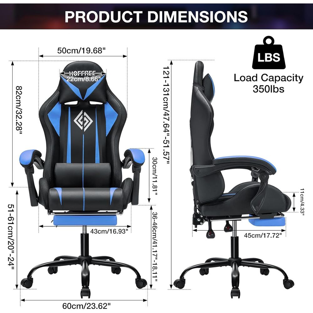 كرسي ألعاب LED مع خاصية التدلي - مراجعة Rgb Gaming Chair وسعره