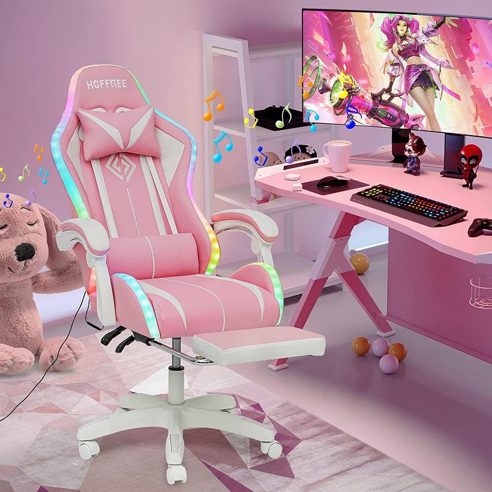 كرسي ألعاب مريح بتقنية البلوتو - مراجعة Rgb Gaming Chair وسعره