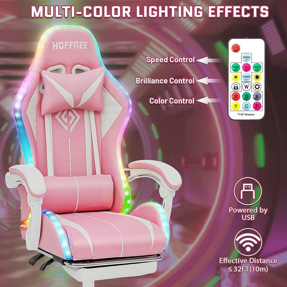 كرسي ألعاب مريح بتقنية البلوتو - مراجعة Rgb Gaming Chair وسعره