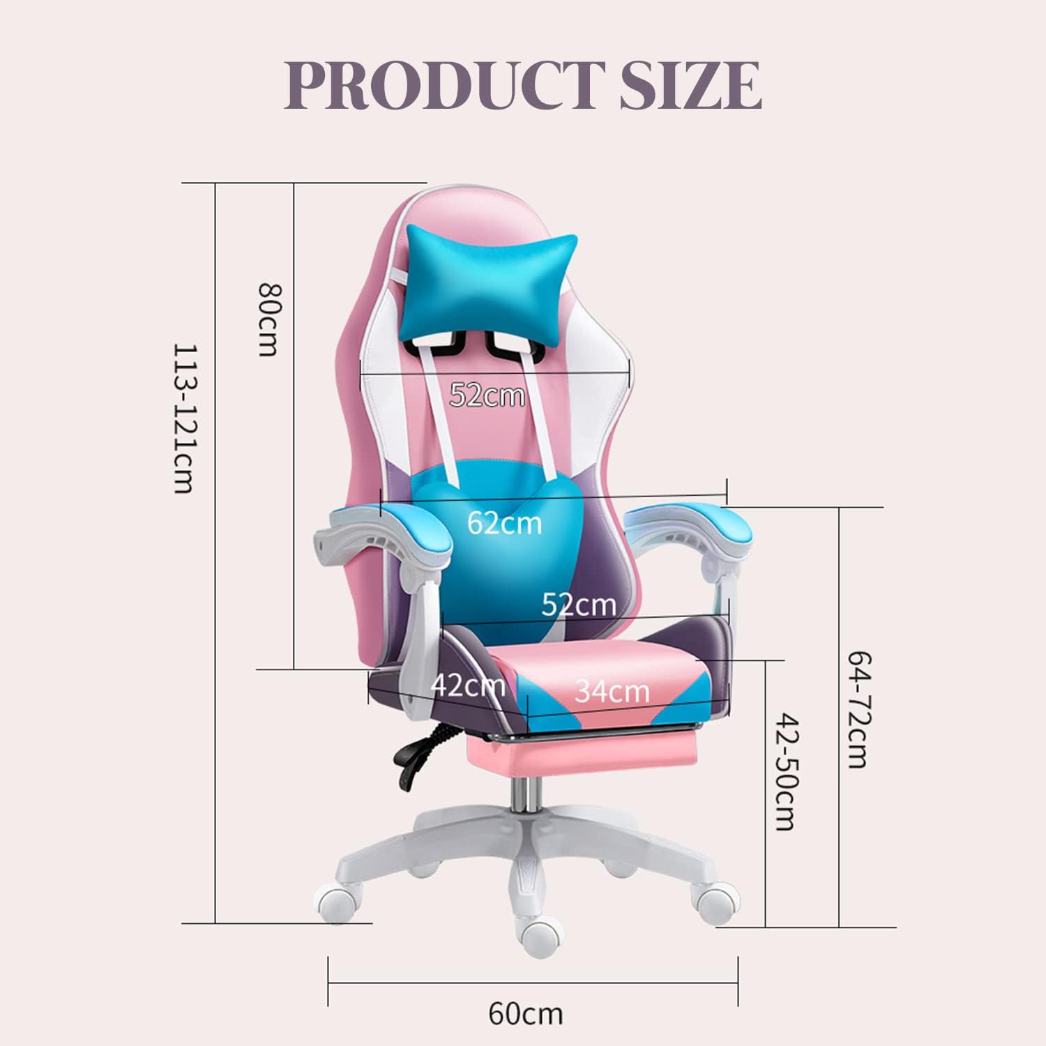 كرسي ألعاب RGB LED للبالغين، ك - مراجعة Rgb Gaming Chair وسعره
