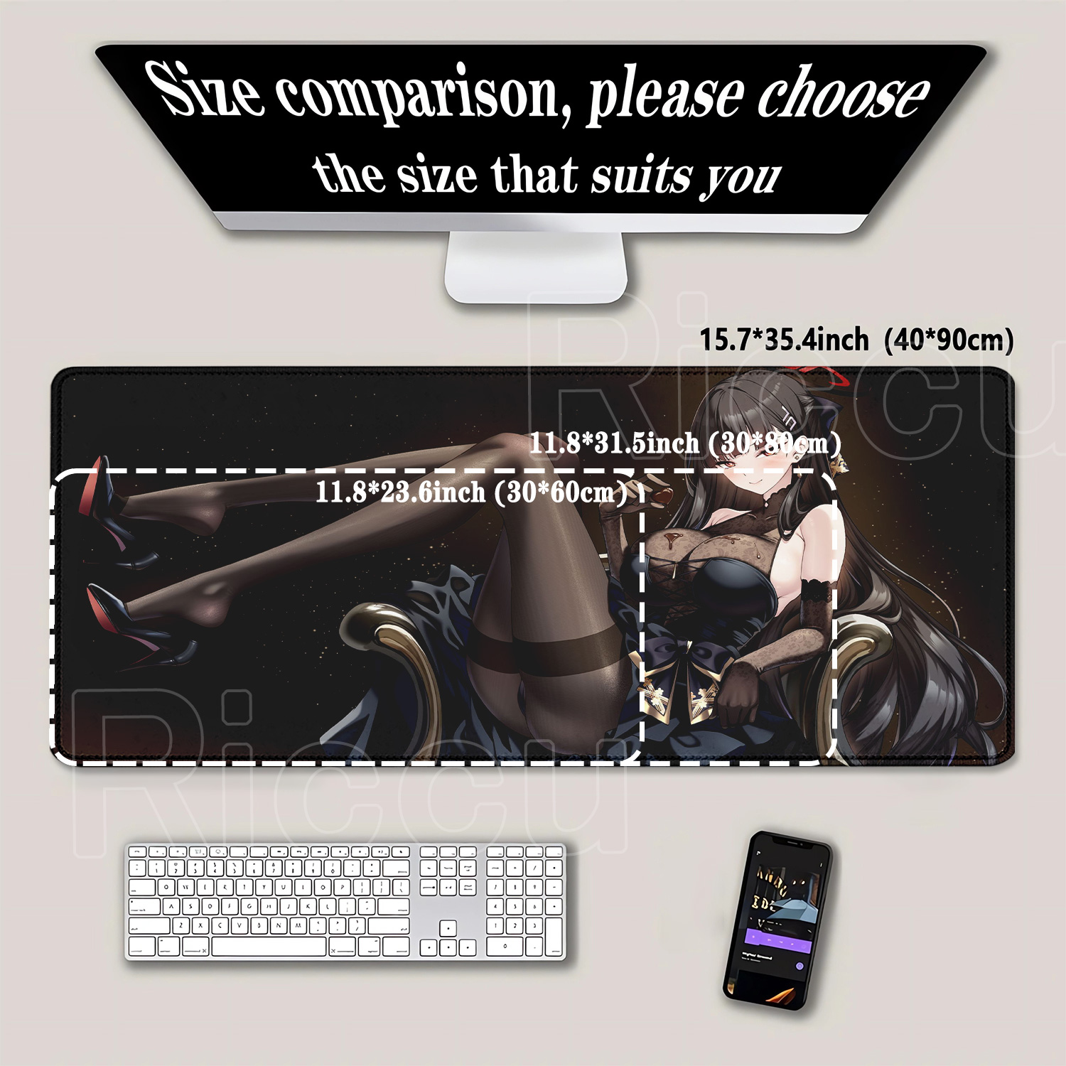 لوحة ماوس بتصميم فتاة الأنمي ت - مراجعة Esports Gaming Keyboard And Mouse وسعره